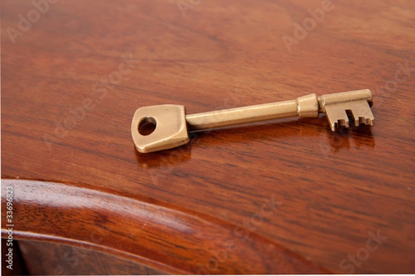 Obraz key on desk at home