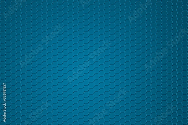 Fototapeta Blue hex textured background