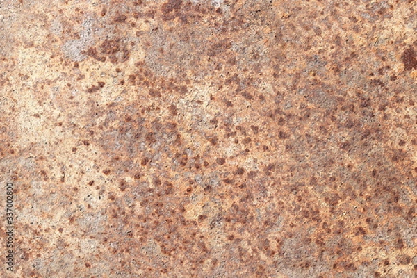Fototapeta rusty background with elements of corrosion in several places with rusty texture of old metal
