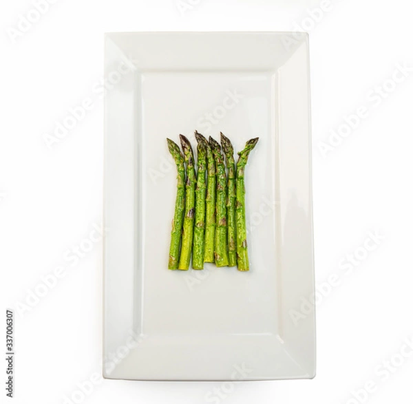 Obraz asparagus on white background, very tasty and healthy vegetable. healthy food.