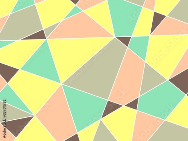Fototapeta かわいい　幾何学模様　カラフル