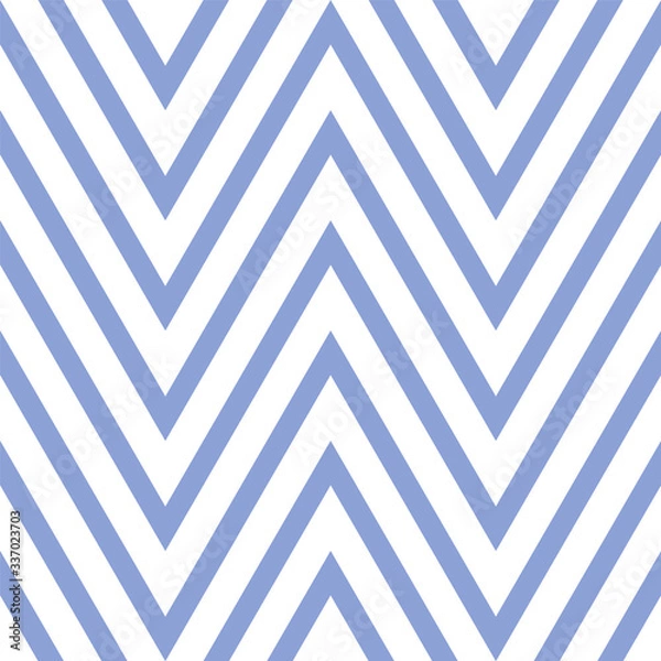 Fototapeta Seamless Vector Pattern with geometrical blue and white stripes for decoration, print, textile, fabric, stationery