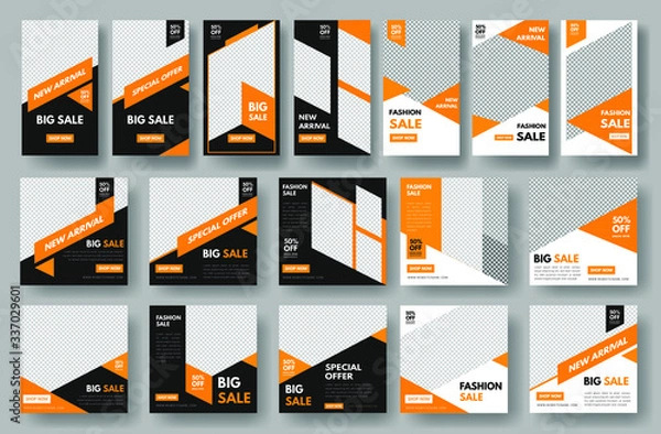 Fototapeta Modern Social Media Post Banner Template, For Promotion. Vector
