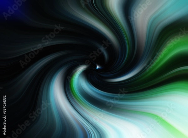 Obraz abstract background with green waves