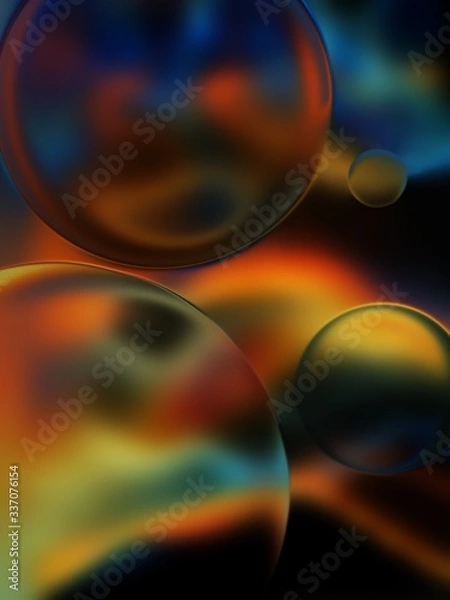 Fototapeta abstract background with bubbles