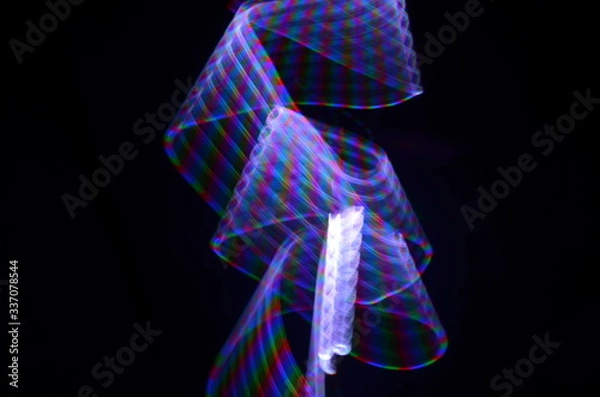 Obraz abstract 3D light trail