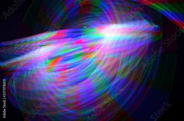Obraz abstract colorful light trail background 