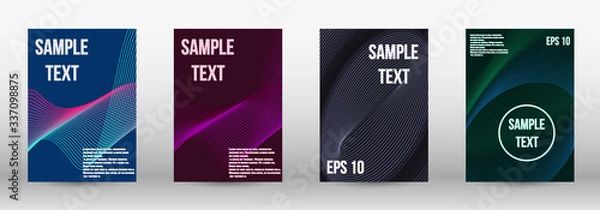 Obraz Geometric template with lines 