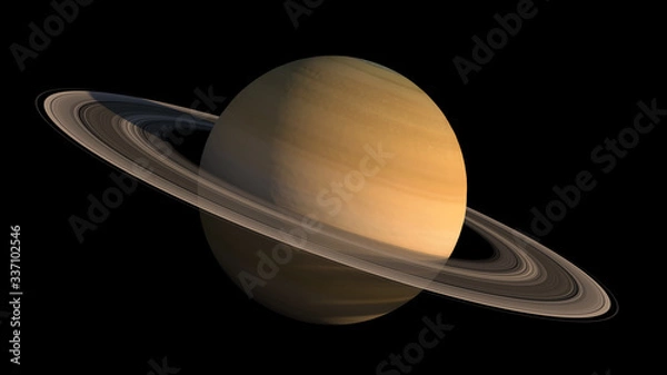 Fototapeta Detailed close-up of the planet Saturn