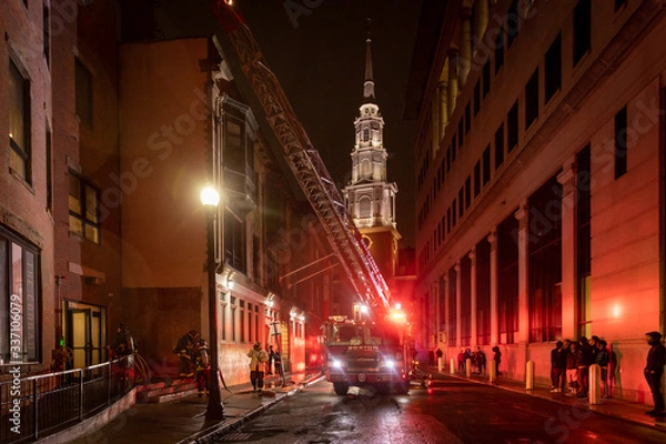 Fototapeta Boston firefighters