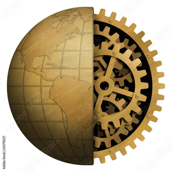 Fototapeta earth under construction