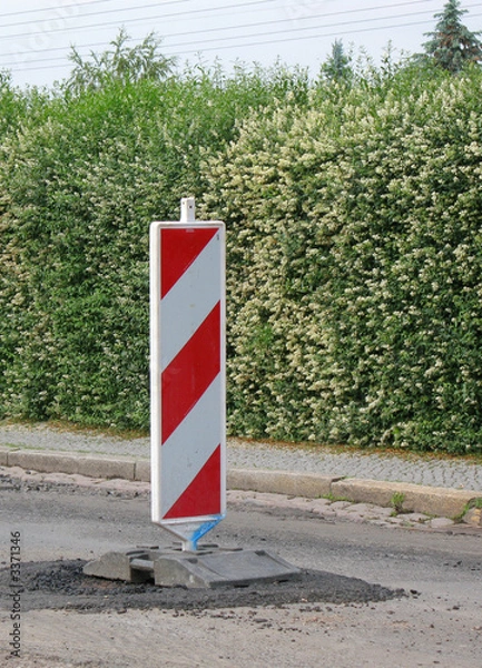 Fototapeta warnzeichen