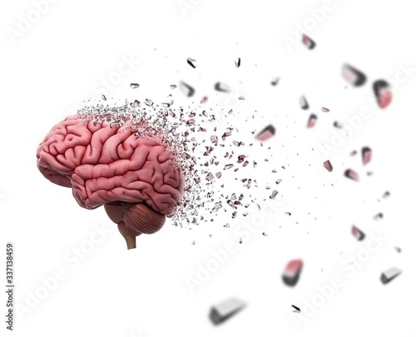 Fototapeta Brain decomposing 