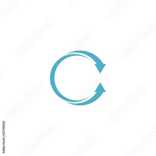 Obraz Arrows vector illustration icon Logo Template