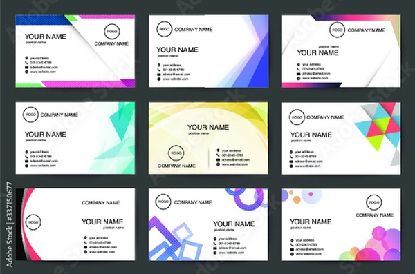 Obraz 名刺デザインテンプレート