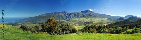 Obraz Panoramique du Piton des Neiges, La Réunion.