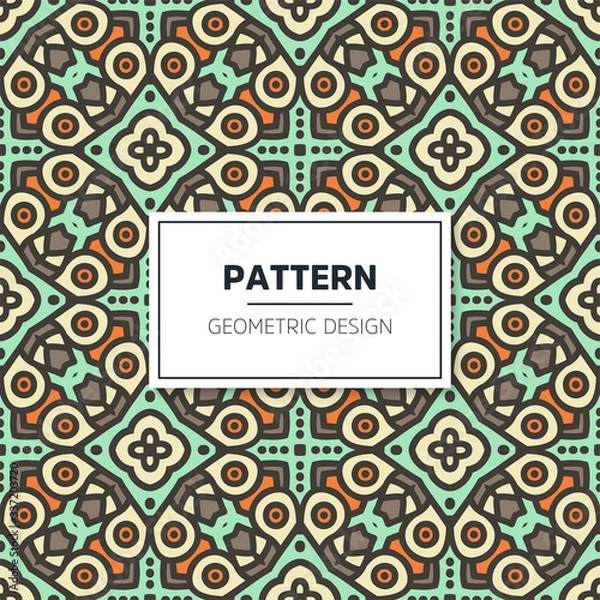 Fototapeta Seamless mandala islamic pattern. Vintage elements