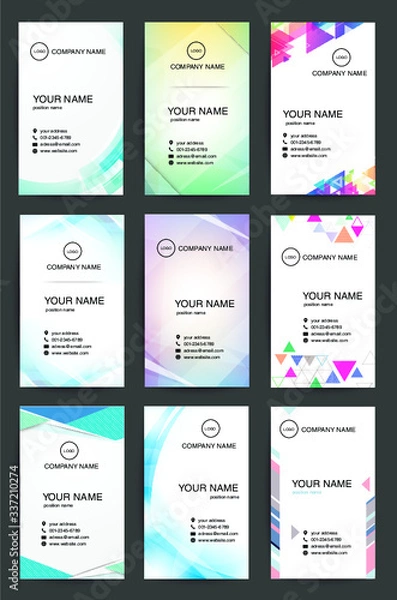 Obraz 名刺デザインテンプレート