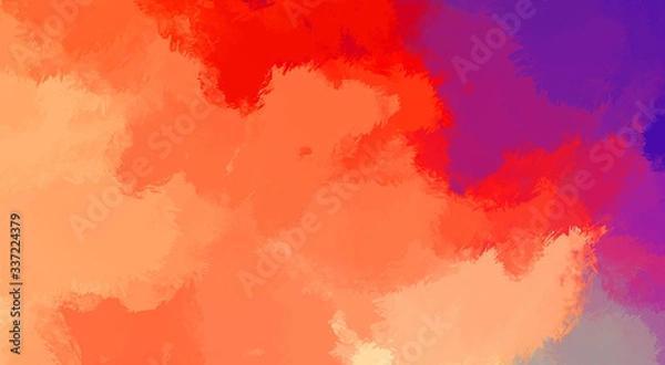 Fototapeta Brushed Painted Abstract Background. Brush stroked painting. Artistic vibrant and colorful wallpaper.