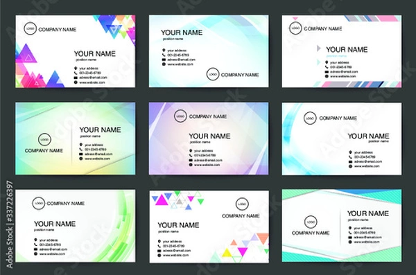 Obraz 名刺デザインテンプレート