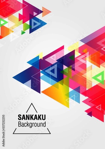 Obraz 背景デザイン/三角