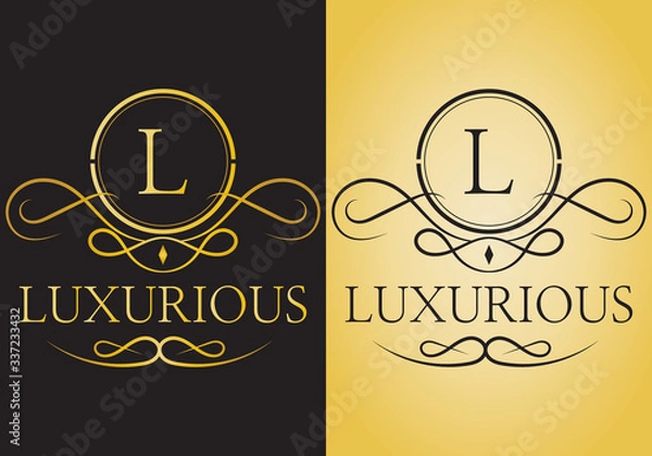 Fototapeta Luxury logo vector