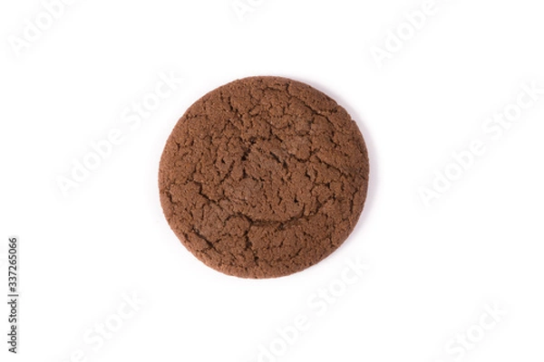 Obraz Chocolate oatmeal cookie on white