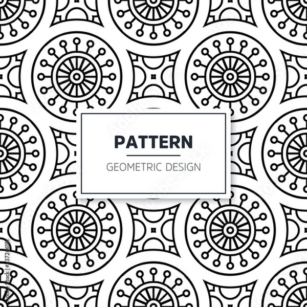 Fototapeta Seamless mandala islamic pattern. Vintage elements