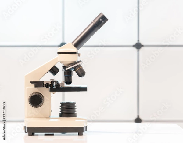 Fototapeta School microscope in a biology class