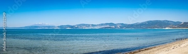 Obraz panoramic view from Kavala bay Greece