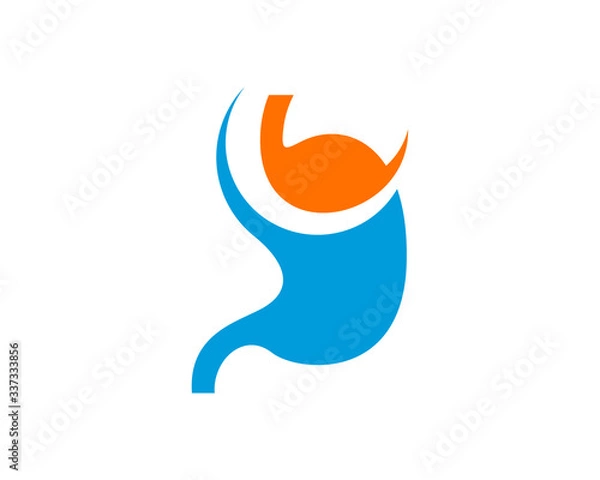 Obraz Stomach logo vector template, Creative stomach logo design concepts