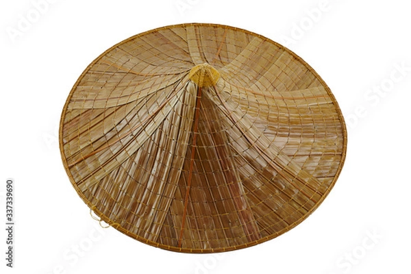 Obraz wicker basket on a white background