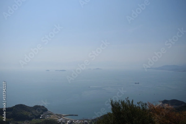 Fototapeta 亀老山展望公園　しまなみ海道を一望