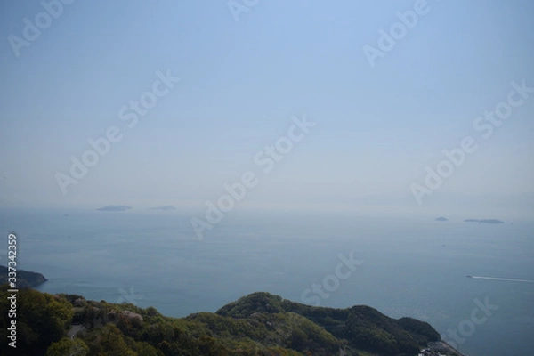 Fototapeta 亀老山展望公園　しまなみ海道を一望