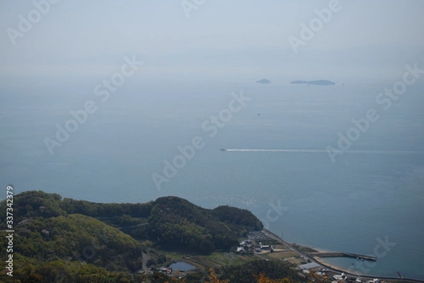 Fototapeta 亀老山展望公園　しまなみ海道を一望