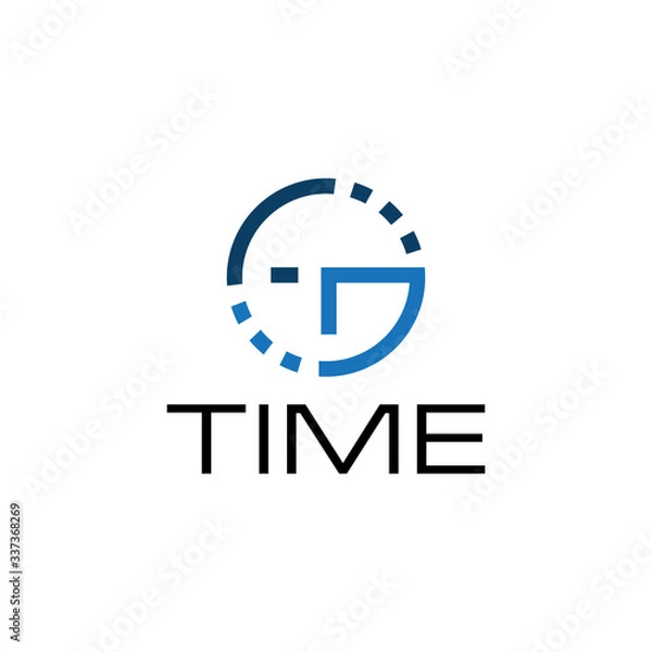 Obraz Time logo design concept template.