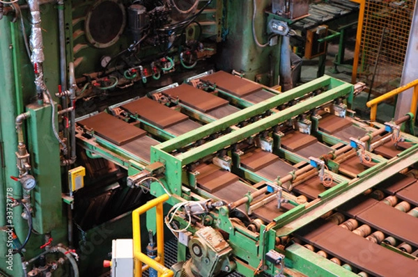 Obraz Roof Tile Making Process