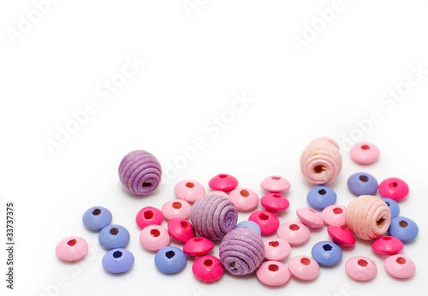 Obraz colorful wooden beads