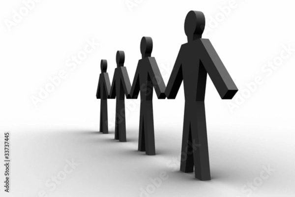 Obraz Connected people