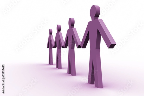 Obraz Connected people