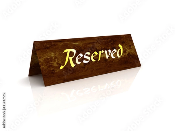 Obraz Reserved