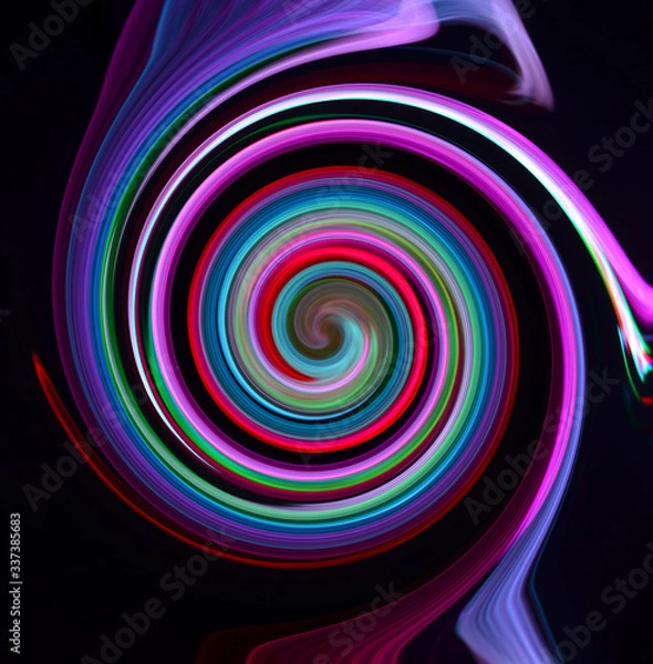 Obraz abstract colorful spiral