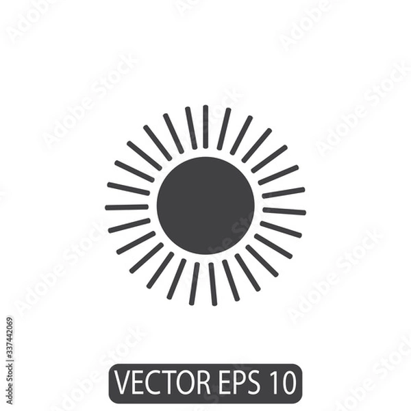 Fototapeta Sun Line Icon Design Vector, Template