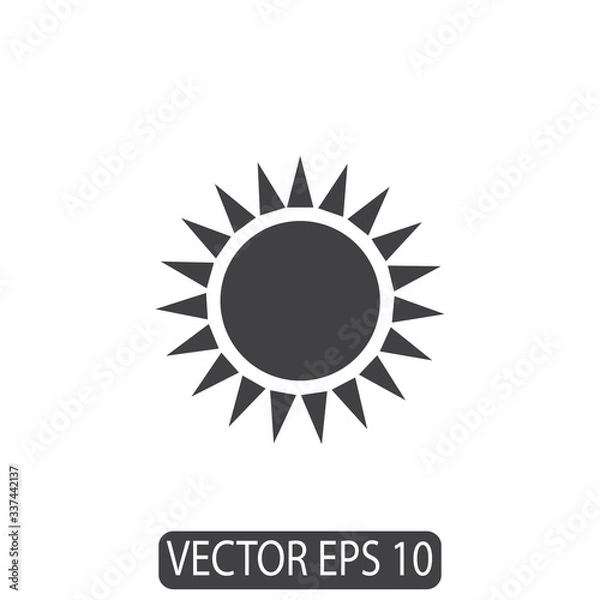 Fototapeta Sun Line Icon Design Vector, Template