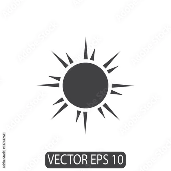 Fototapeta Sun Line Icon Design Vector, Template