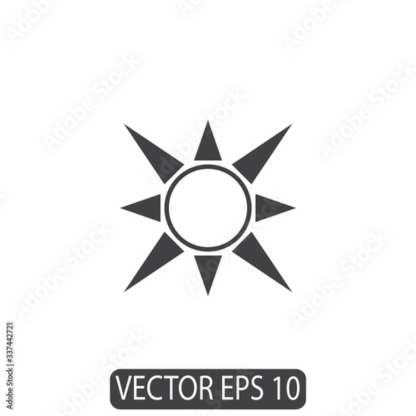 Fototapeta Sun Line Icon Design Vector, Template