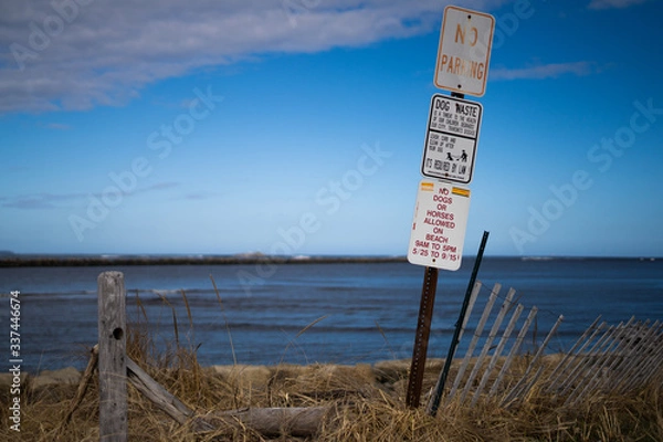 Obraz sign on the beach
