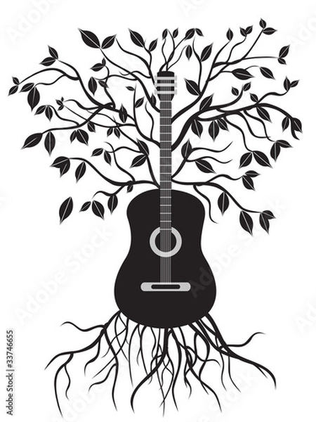 Obraz guitar tree