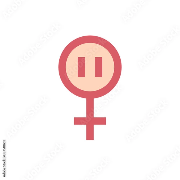 Fototapeta menopause line icon, vector illustration