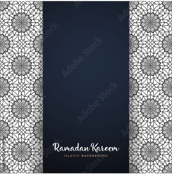 Obraz ramadan kareem greeting card design with mandala